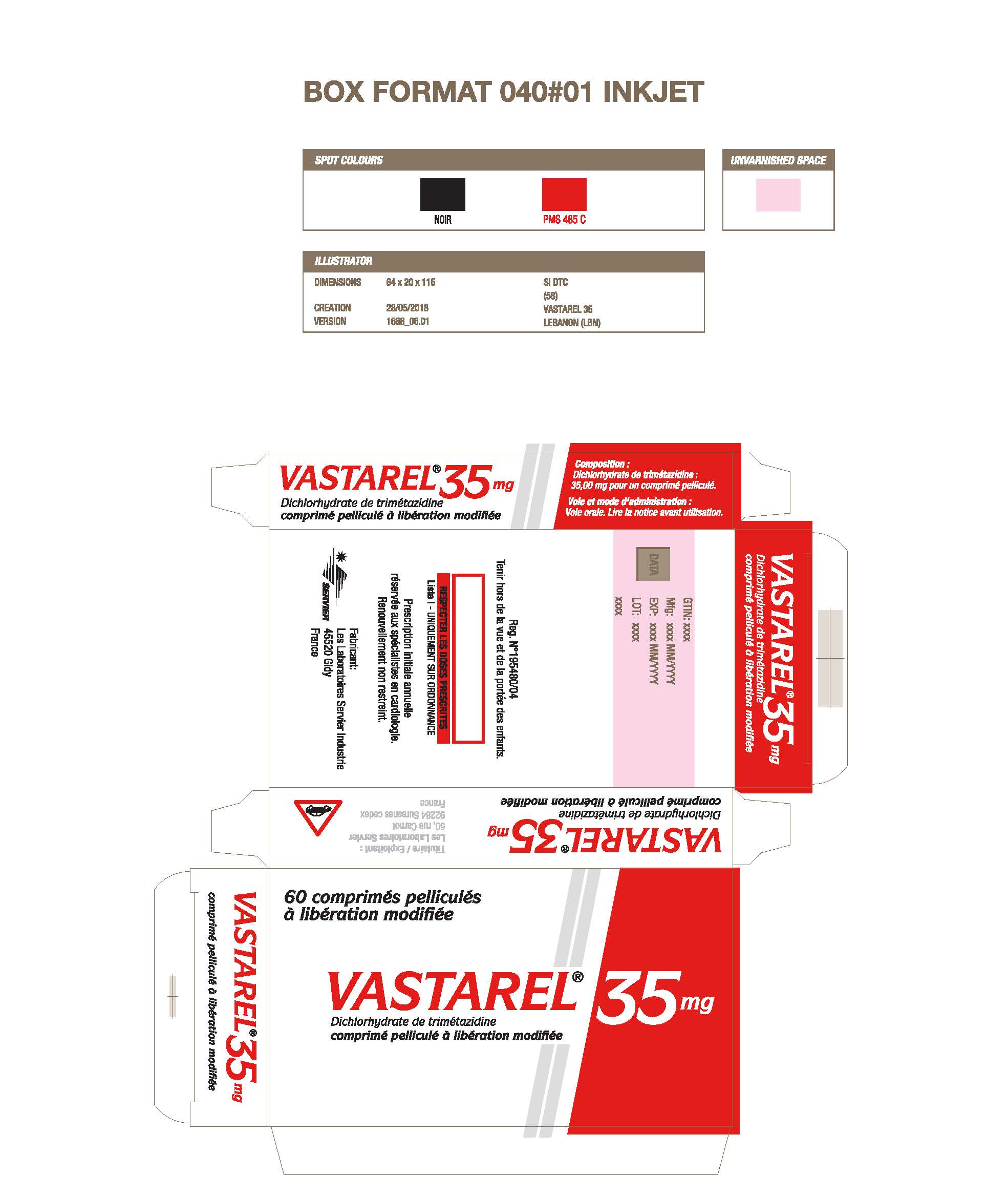 Vastarel Tablets 35mg